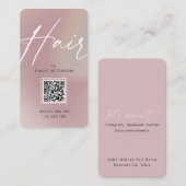 QR-Code Moderne schicke, trendige Haare stylen ver Visitenkarte (Vorne/Hinten)