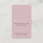 QR-Code Moderne schicke, trendige Haare stylen ver Visitenkarte (Rückseite)