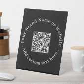 QR-Code | Moderne, stilvolle Business-Website Sockelschild (In SItu)
