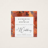 QR Code Moderne Terracotta Boho Hochzeitseinladung (Vorderseite)