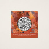 QR Code Moderne Terracotta Boho Hochzeitseinladung (Rückseite)