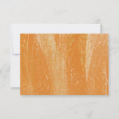 QR Code Moderne Terracotta Gold Foil Wedding RSVP Karte (Rückseite)