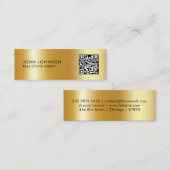 QR-Code moderne Visitenkarte im Miniformat (Vorne/Hinten)