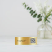 QR-Code moderne Visitenkarte im Miniformat (Stehend Vorderseite)