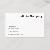 QR-Code Moderne Visitenkarte | Weiß einfach (Vorderseite)