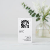 QR-Code Moderner Beruflicher Exklusiv-Code Visitenkarte (Stehend Vorderseite)