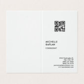 QR-Code Moderner Beruflicher Exklusiv-Code Visitenkarten (Außenseite Aufgefaltet)