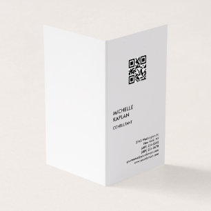 QR-Code Moderner Beruflicher Exklusiv-Code Visitenkarten