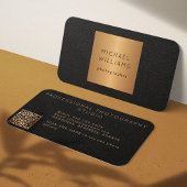 QR CODE Moderner Goldluxus beruflich Visitenkarte