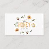 QR Code Moderner Honeybeere Wreath Apiarist Beekee Visitenkarte (Vorderseite)