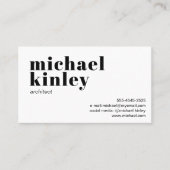 QR-Code moderner minimalistischer beruflicher Frei Visitenkarte (Vorderseite)