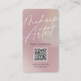 QR-Code Moderner Schminkkünstler vertikal Visitenkarte