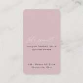 QR-Code Moderner Schminkkünstler vertikal Visitenkarte (Rückseite)