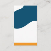 QR-Code | Modernes Abstraktes Wellendesign Visitenkarte (Rückseite)