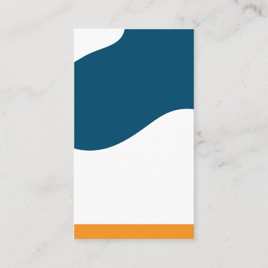 QR-Code | Modernes Abstraktes Wellendesign Visitenkarte (Rückseite)