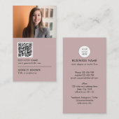 QR-Code Modernes, berufliches Anwesen-Foto Busi Visitenkarte (Vorne/Hinten)