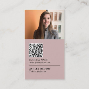 QR-Code Modernes, berufliches Anwesen-Foto Busi Visitenkarte