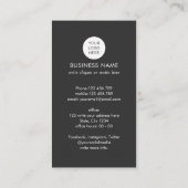 QR-Code Modernes, berufliches Anwesen-Foto Busi Visitenkarte (Rückseite)