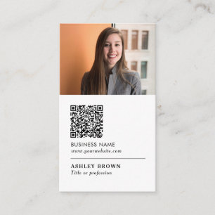 QR-Code Modernes, berufliches Anwesen-Foto Visitenkarte