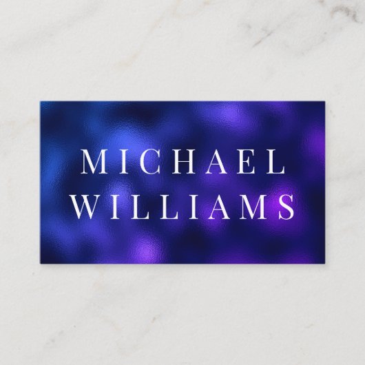 QR-Code Modernes Berufliches blaues Schiff Visitenkarte (Vorderseite)