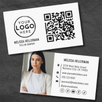 QR-Code Modernes Berufliches Foto für Ihr Logo