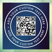 QR-Code | Modernes, einfaches und stilvolles Scann Fensteraufkleber (Blatt 3)