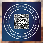 QR-Code | Modernes, einfaches und stilvolles Scann Fensteraufkleber (Blatt 2)