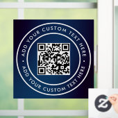 QR-Code | Modernes, einfaches und stilvolles Scann Fensteraufkleber (Zuhause)