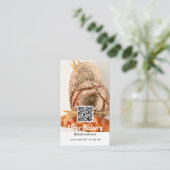 QR-Code Modernes Foto Visitenkarte (Stehend Vorderseite)