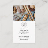 QR-Code Modernes Foto Visitenkarte (Rückseite)