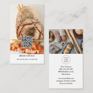 QR-Code Modernes Foto Visitenkarte