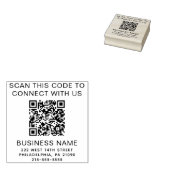 QR-Code Modernes Geschäft Gummistempel (Stempel)