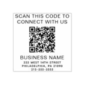 QR-Code Modernes Geschäft Gummistempel (Prägung)