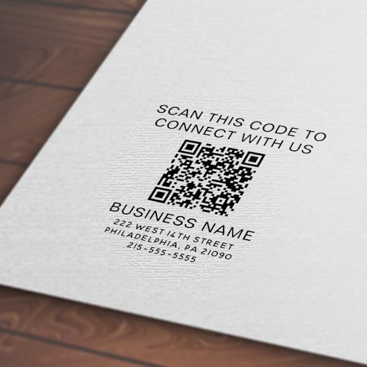QR-Code Modernes Geschäft Permastempel