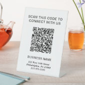 QR-Code Modernes Geschäft Sockelschild (In Situ)