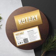 QR-Code | Modernes Gold Mobile Notar