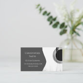 QR-Code - Modernes Grau Visitenkarte (Stehend Vorderseite)