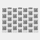 QR-Code Modernes Minimalistisches Geschäft Geschenkpapier Set (Vorderseite 3)