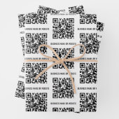 QR-Code Modernes Minimalistisches Geschäft Geschenkpapier Set (Beispiel)
