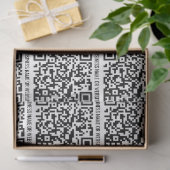 QR-Code Modernes Minimalistisches Geschäft Seidenpapier (Geschenk)