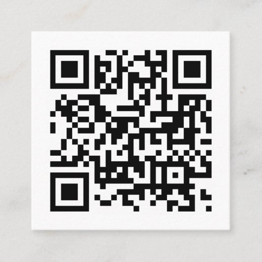 QR-Code Modernes Minimalistisches Geschäft Telefonnummerkarte (Vorderseite)