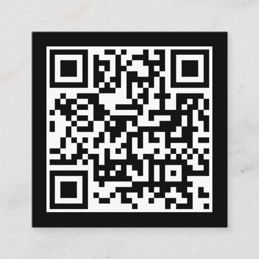 QR-Code Modernes Minimalistisches Geschäft Telefonnummerkarte (Vorderseite)