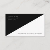 QR-Code Modernes, Minimalistisches, sauberes Beruf Visitenkarte (Rückseite)