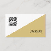QR-Code Modernes, Minimalistisches, sauberes Beruf Visitenkarte (Vorderseite)