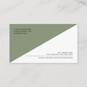 QR-Code Modernes, Minimalistisches, sauberes Beruf Visitenkarte (Rückseite)