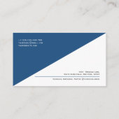 QR-Code Modernes, Minimalistisches, sauberes Beruf Visitenkarte (Rückseite)