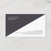 QR-Code Modernes, Minimalistisches, sauberes Beruf Visitenkarte (Rückseite)