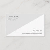 QR-Code Modernes, Minimalistisches, sauberes Beruf Visitenkarte (Rückseite)