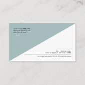 QR-Code Modernes, Minimalistisches, sauberes Beruf Visitenkarte (Rückseite)