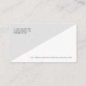 QR-Code Modernes, Minimalistisches, sauberes Beruf Visitenkarte (Rückseite)